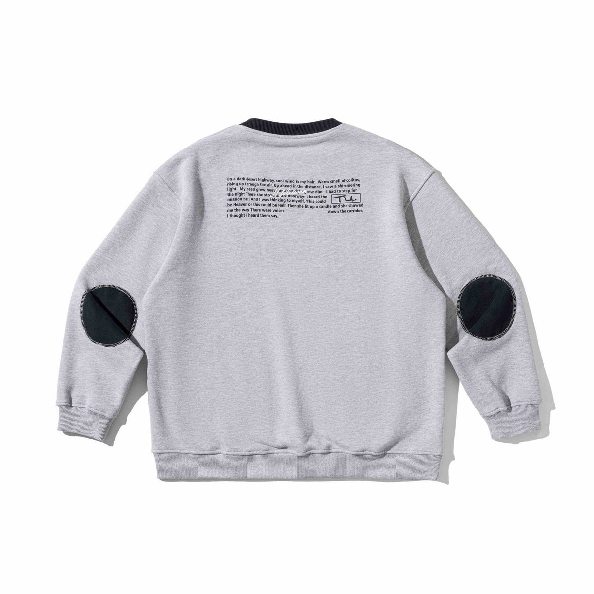 Printed Crewneck Fleece Hoodie Men's Patchwork Pullover