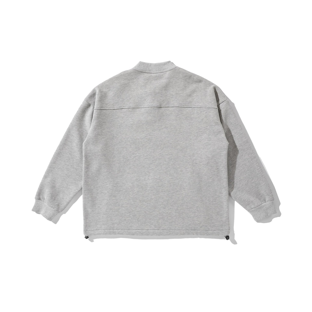 Letter Patch Embroidered Loose Unisex Fleece Hoodie