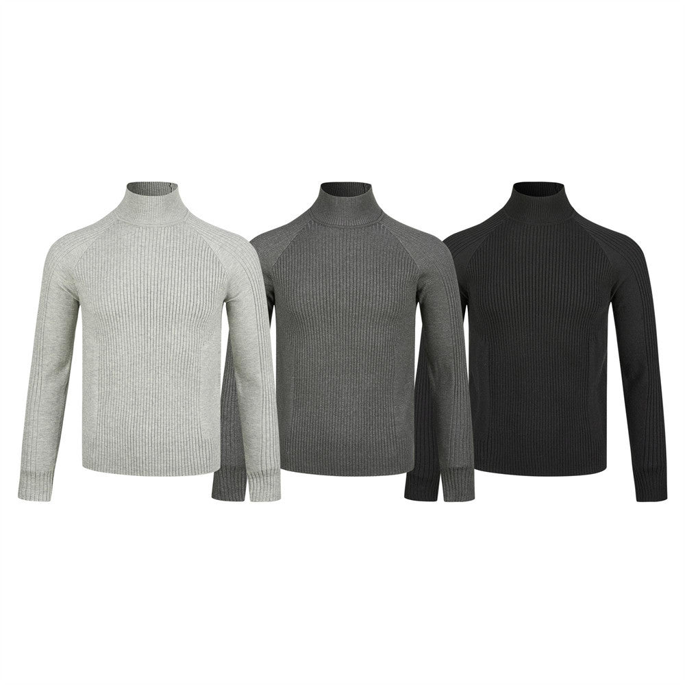 Long sleeved high neck knitted base shirt