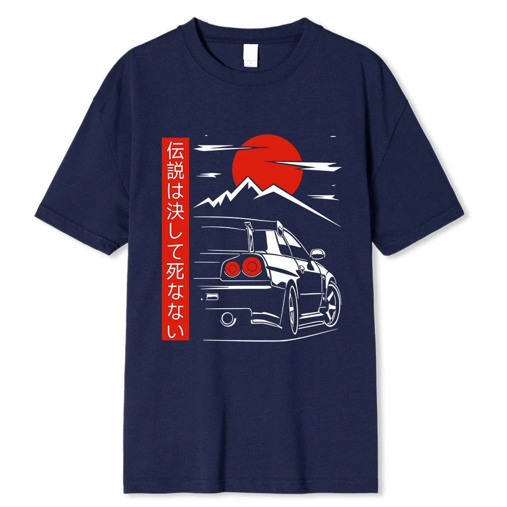 Cotton Streetwear Top With A Funny Design On The Back