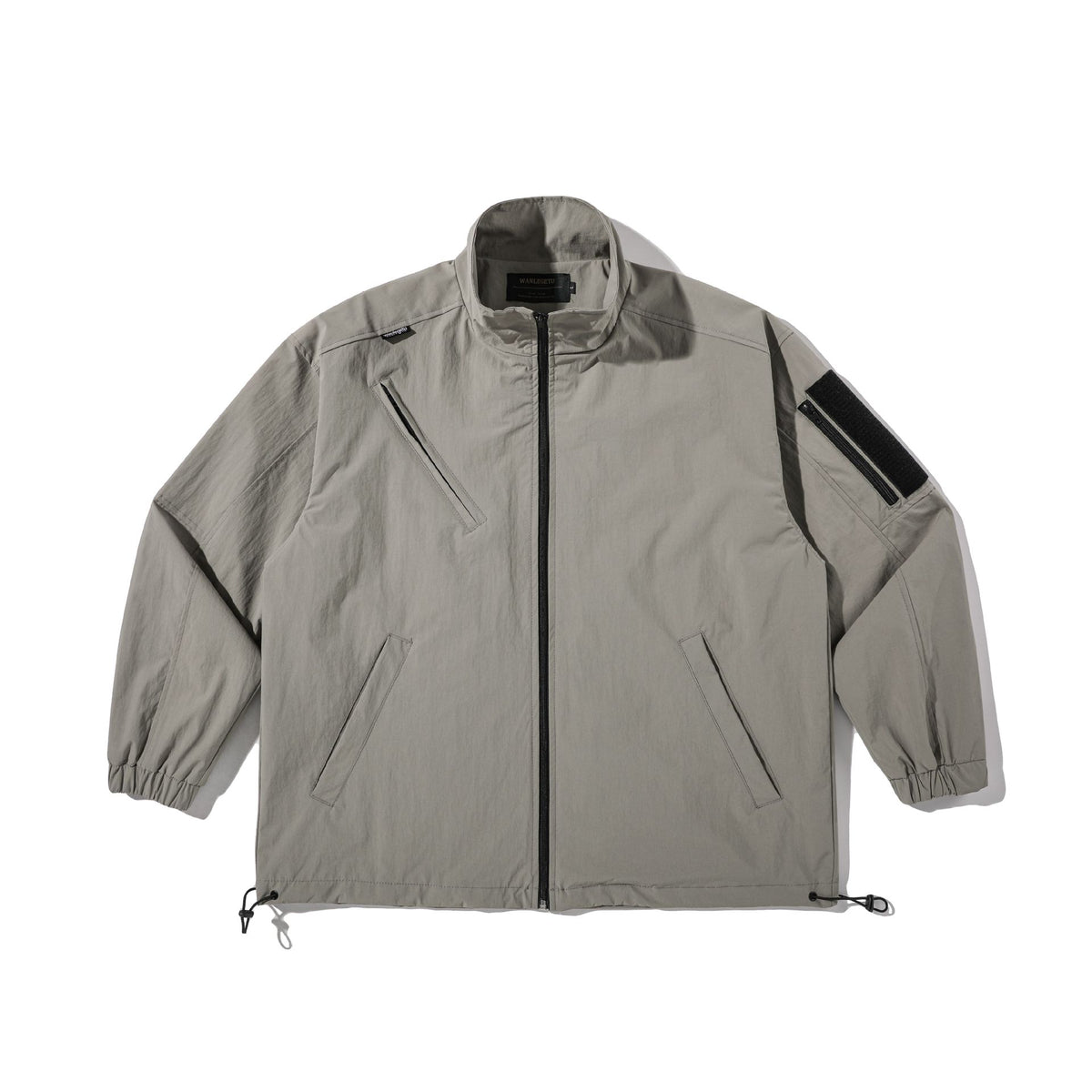 Loose Stand-up Collar Functional Field Jacket Zipper Coat