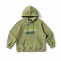 Letter Patch Embroidered Loose Fit Hooded Fleece Hoodie for Men