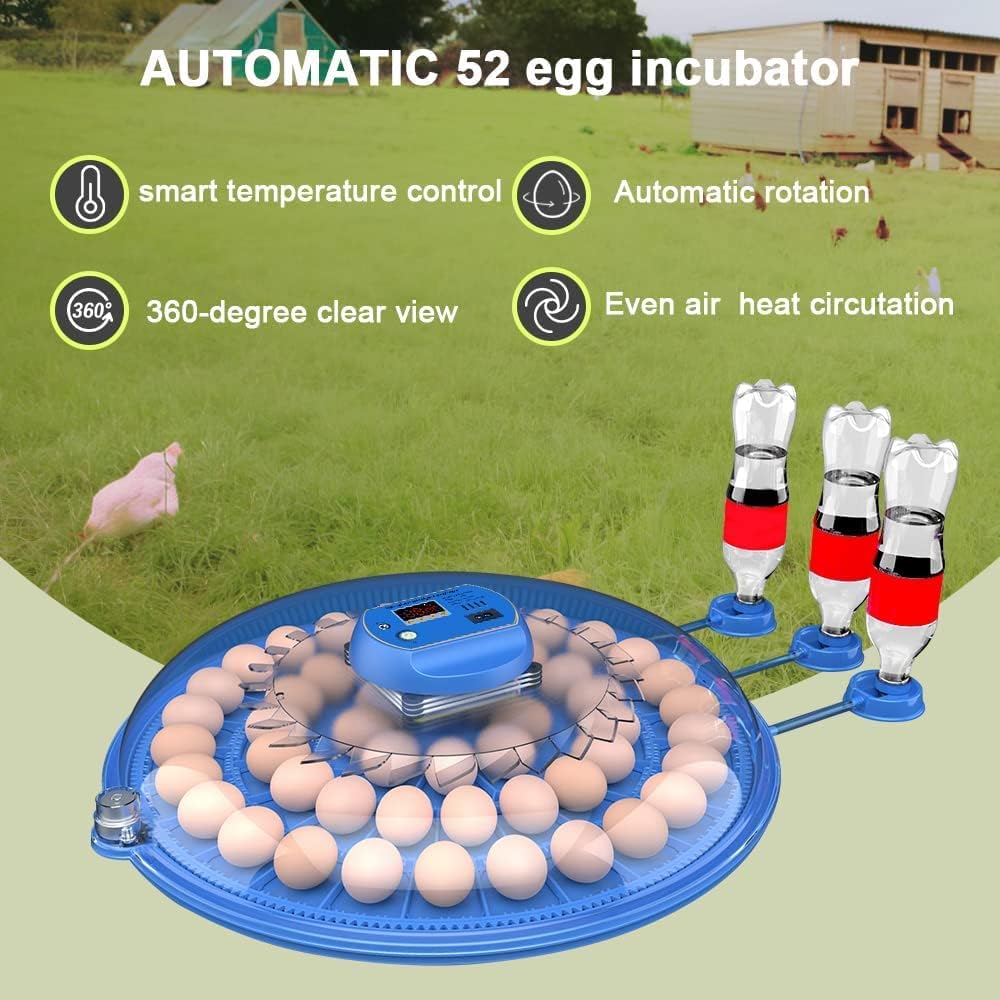 52 Egg Incubator with Automatic Turning and Led Display