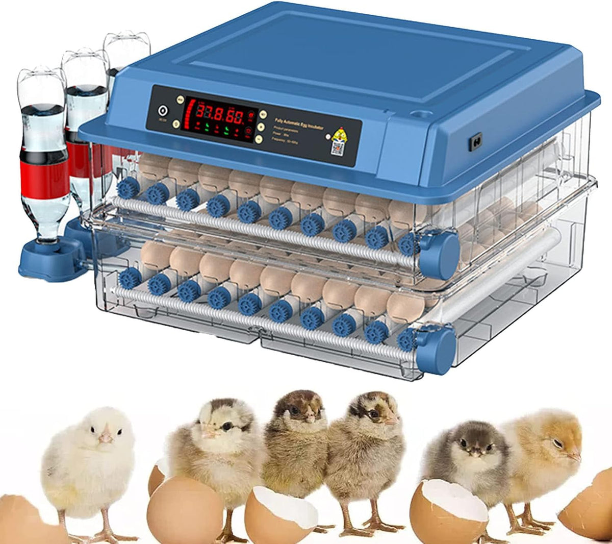 128 Egg Incubator with Automatic Turning and Led Display
