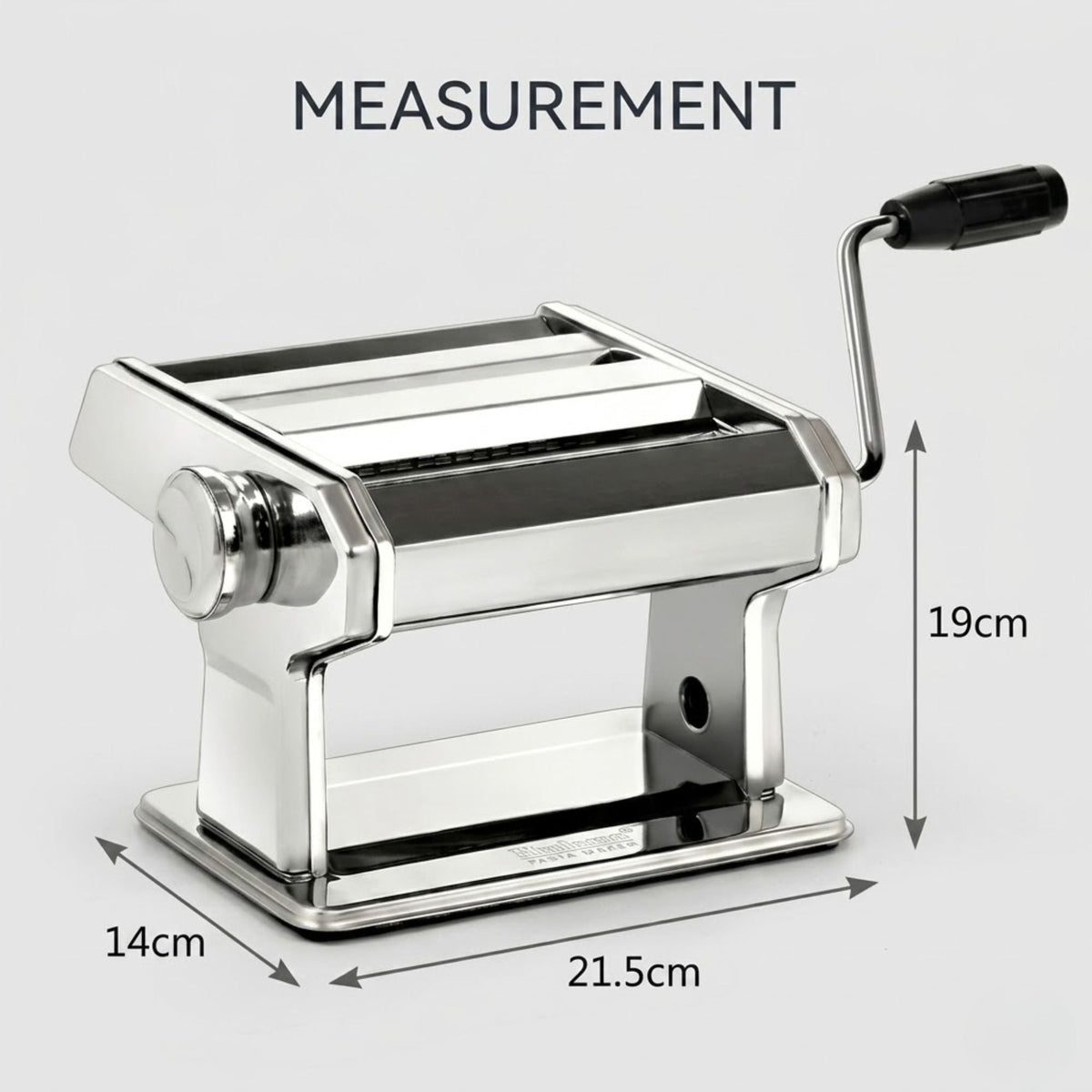 Hand Crank Pasta Maker Machine for Fresh Noodles