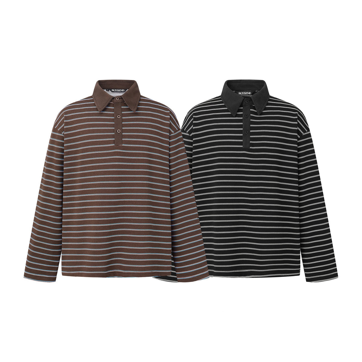 Striped Hoodie Men's Turn-down Collar Jacket Casual Couple Top