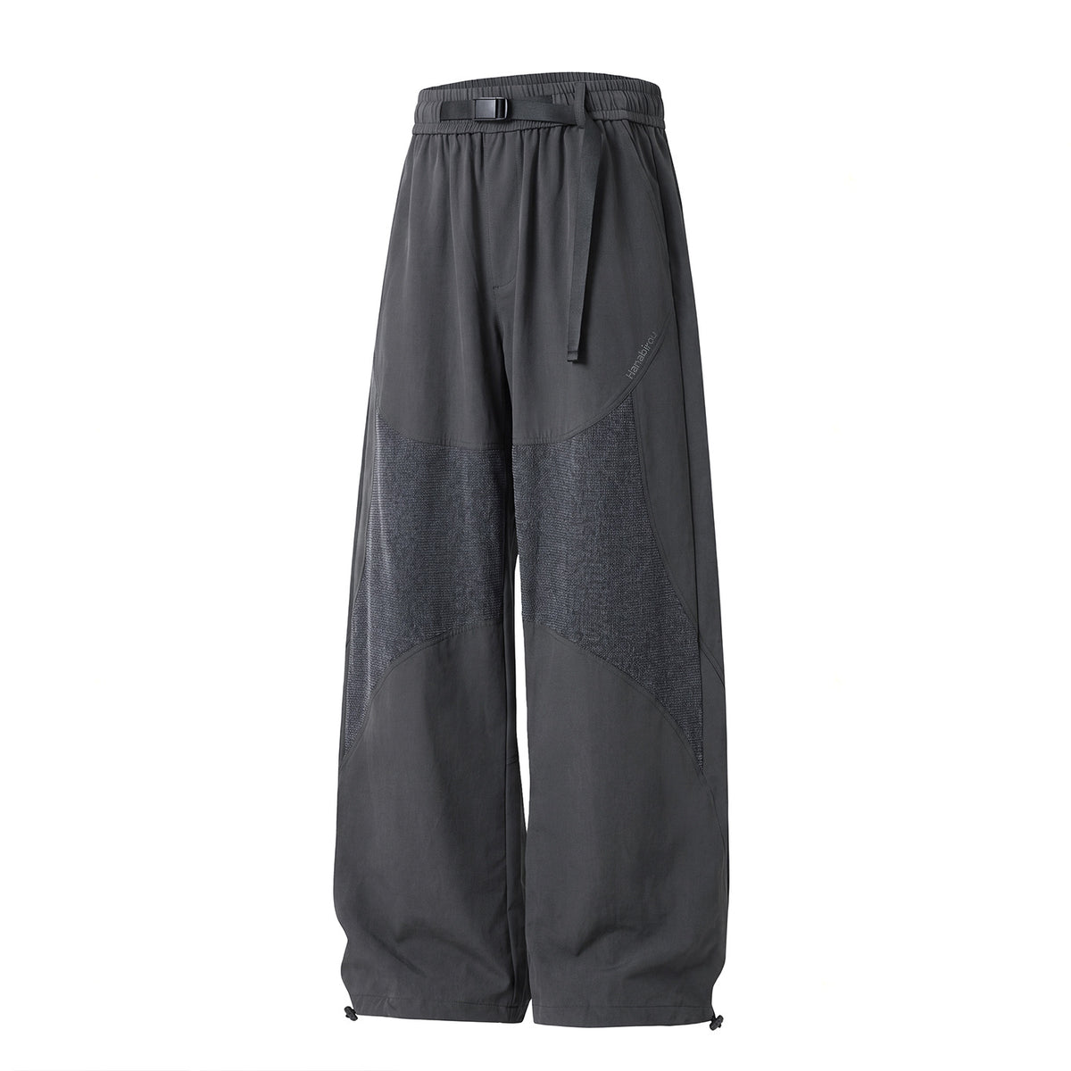 Functional Tactical Patchwork Cargo Parachute Pants for Men, Autumn Lightweight Outdoor Hiking Trousers, Casual Loose Sports Pants