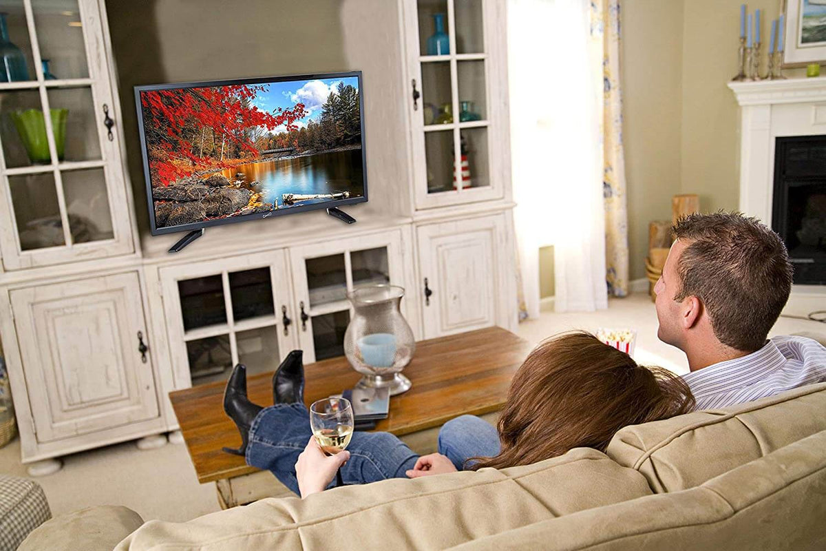 24" Supersonic 12 Volt AC/DC Widescreen LED HDTV with USB, SD Card Reader and HDMI