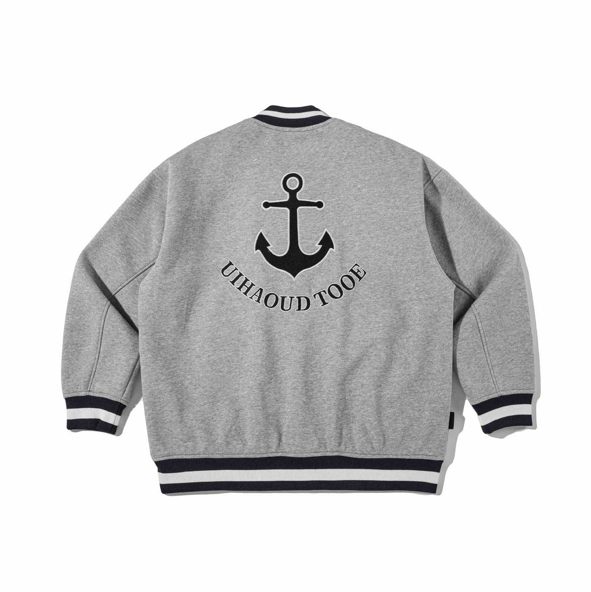 Embroidered Zipper  Lapel  Loose Fit  Men's Jacket