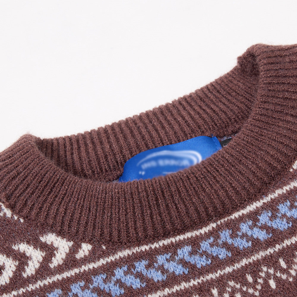 Striped round neck sweater