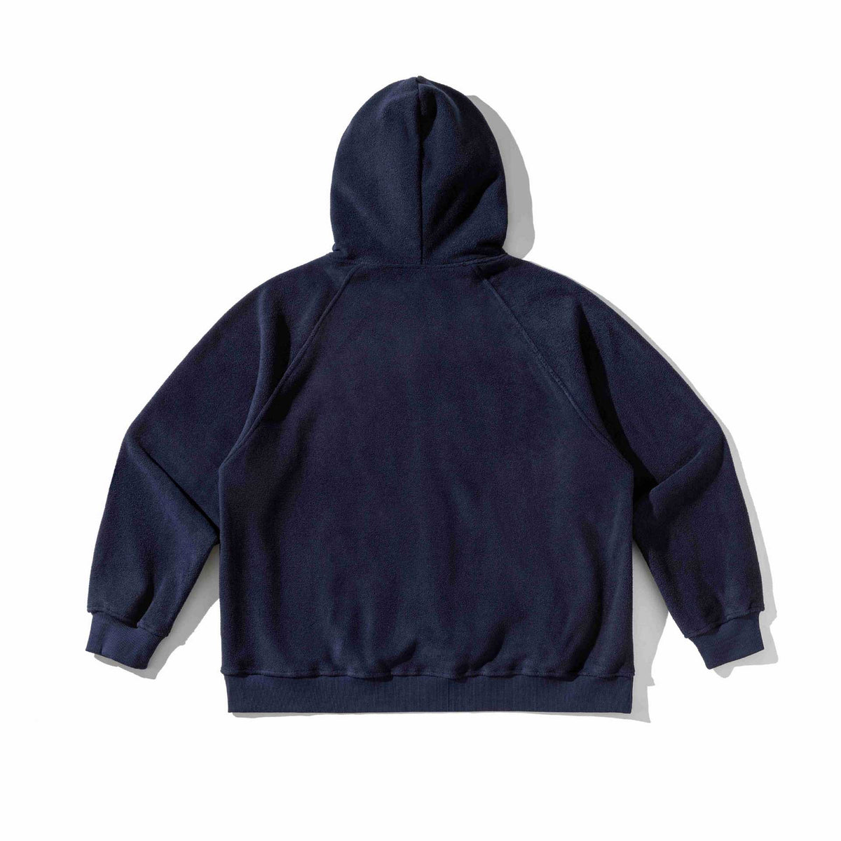 Letter Patch Embroidered Loose Fit Hooded Fleece Hoodie for Men