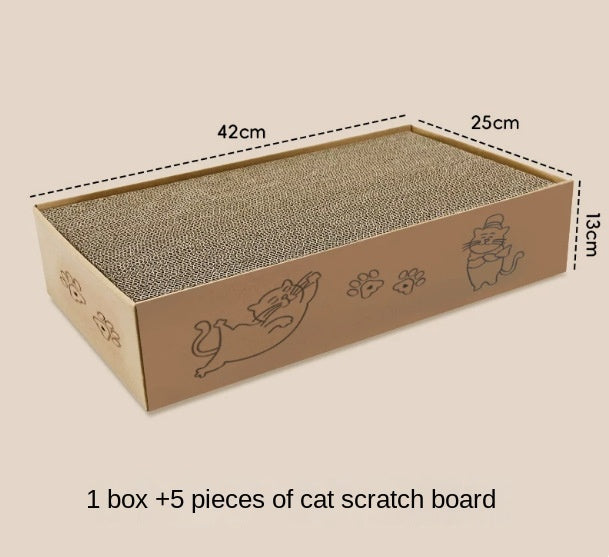 Notebook Cat Scratcher Durable Corrugated Paper Non-Shedding Cat Toy Cat Supplies Self-Entertainment Cat Scratching Board