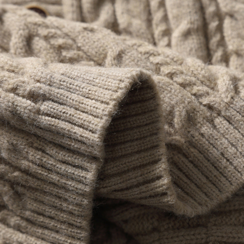 Solid color pit strip Fried Dough Twists sweater vest