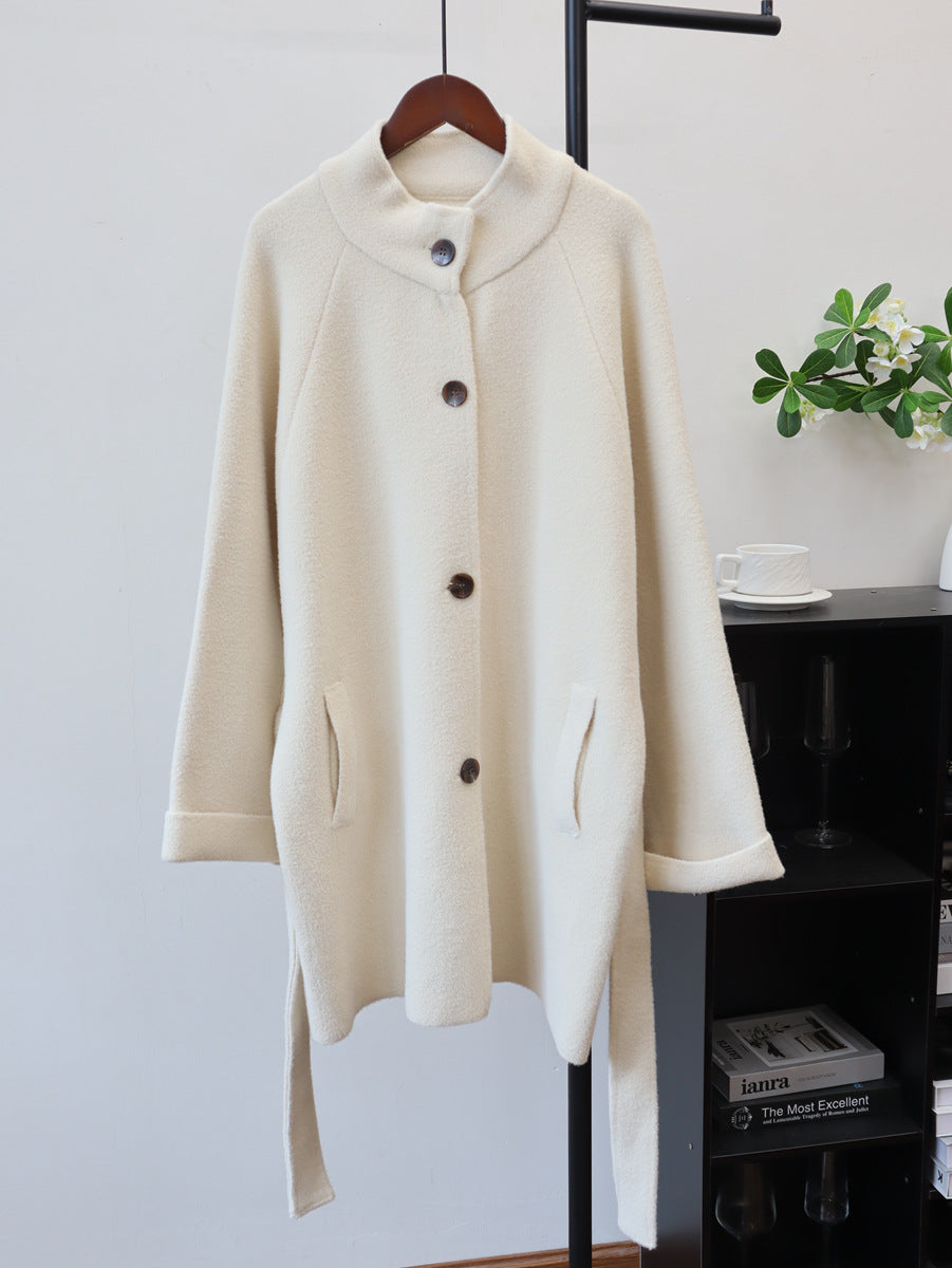 Solid color long sleeved sweater