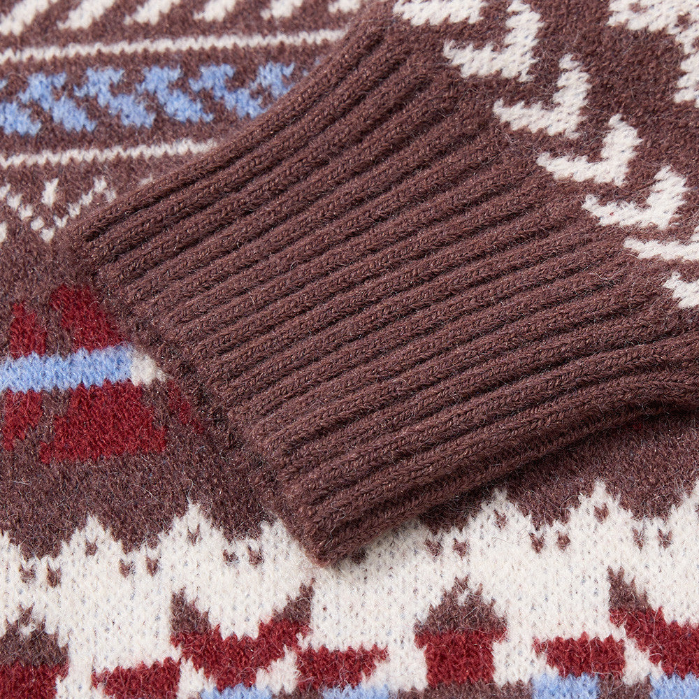 Striped round neck sweater