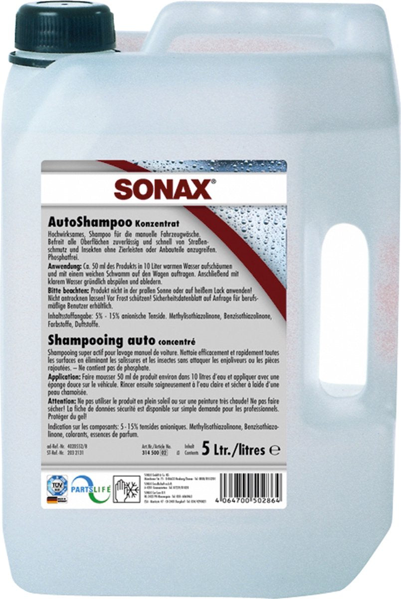 Sonax car shampoo 5l - detergent for car - car wash detergent