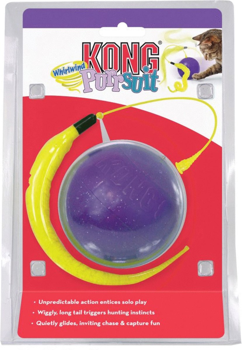 Kong purrsuit whirlwind - moving cat toy - purple