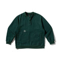 Fleece Lined Crewneck Hoodie with Letter Embroidery, Youth Trendy Pullover Sweatshirt