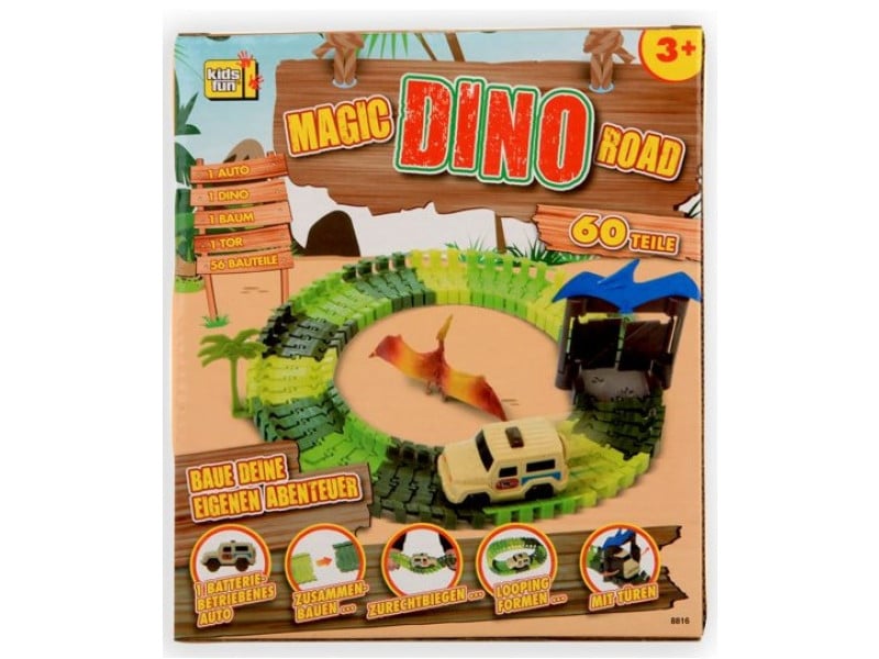 Jonotoys magic road dino car track 60 pieces