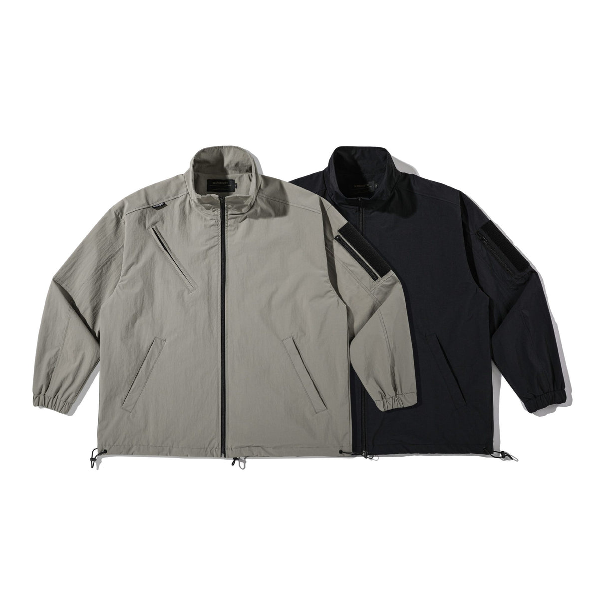 Loose Stand-up Collar Functional Field Jacket Zipper Coat