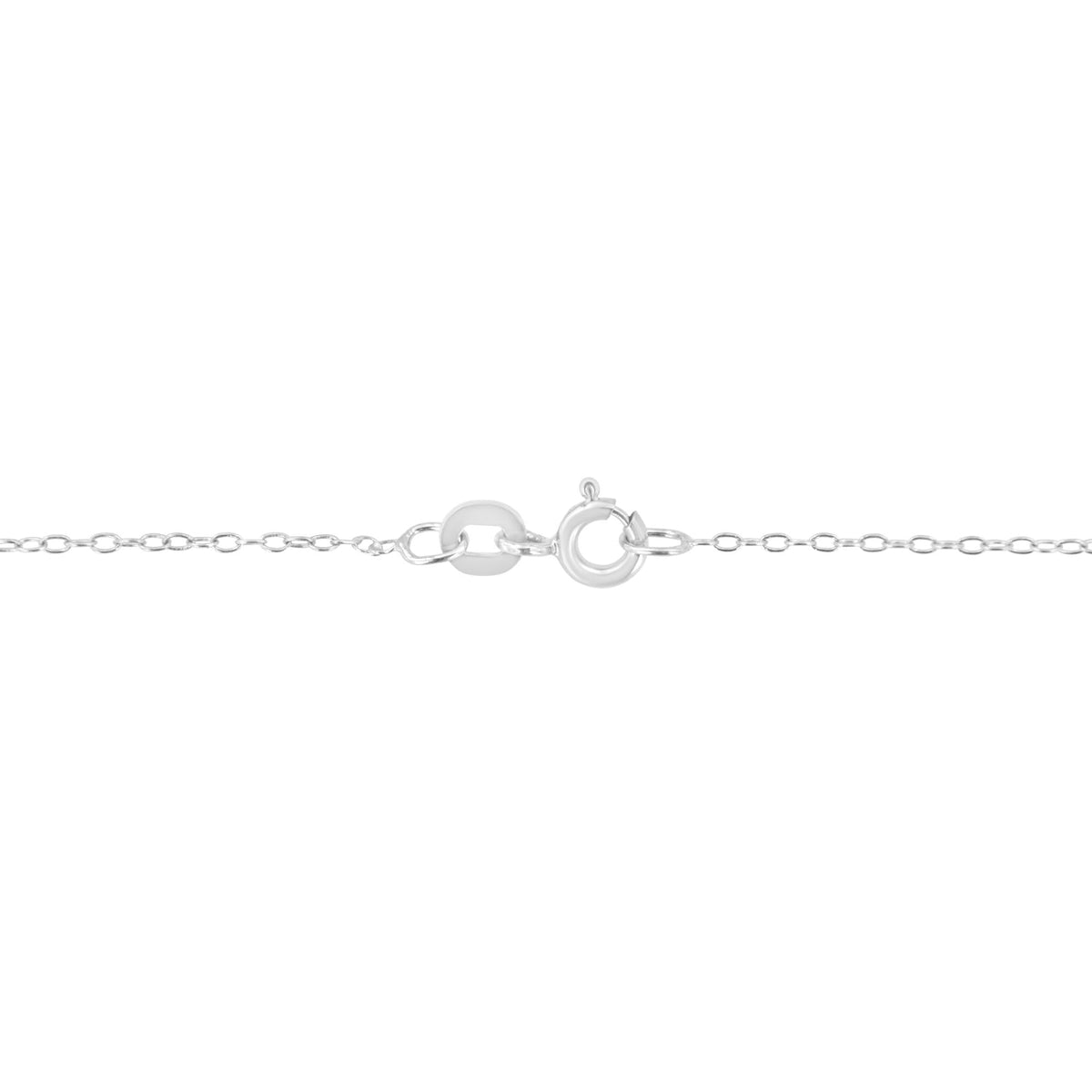 14K White Gold 1/5 Cttw Emerald Shape Solitaire Diamond 18" Pendant Necklace (G-H Color, VS2-SI1 Clarity)