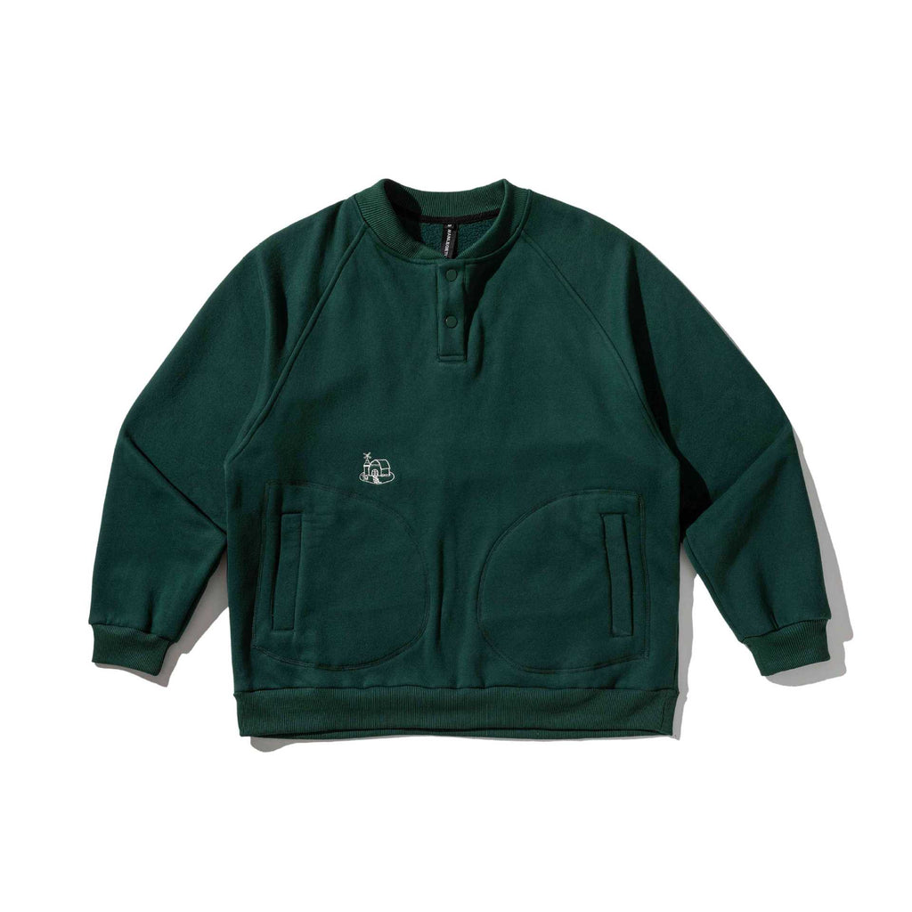 Fleece Lined Crewneck Hoodie with Letter Embroidery, Youth Trendy Pullover Sweatshirt