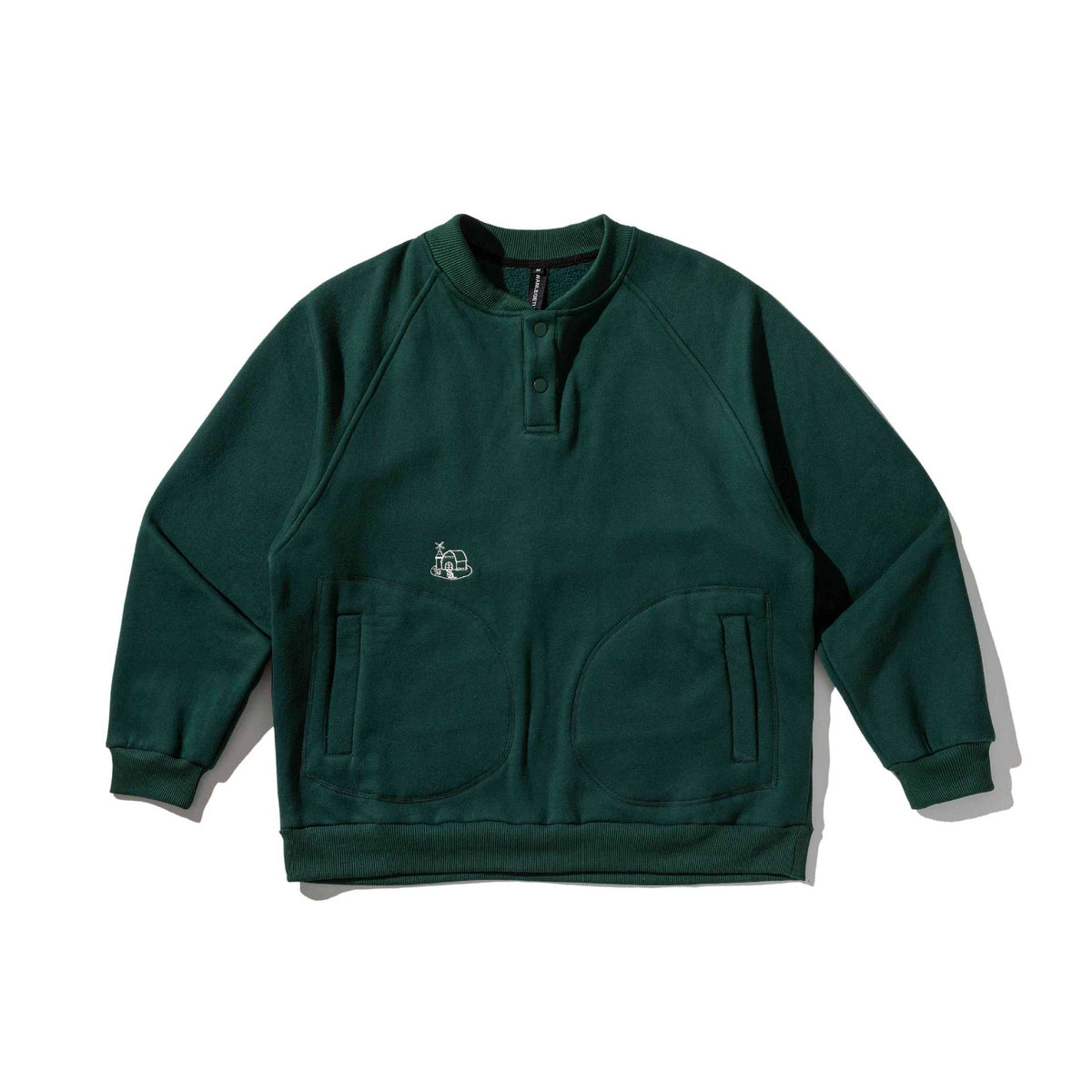 Fleece Lined Crewneck Hoodie with Letter Embroidery, Youth Trendy Pullover Sweatshirt