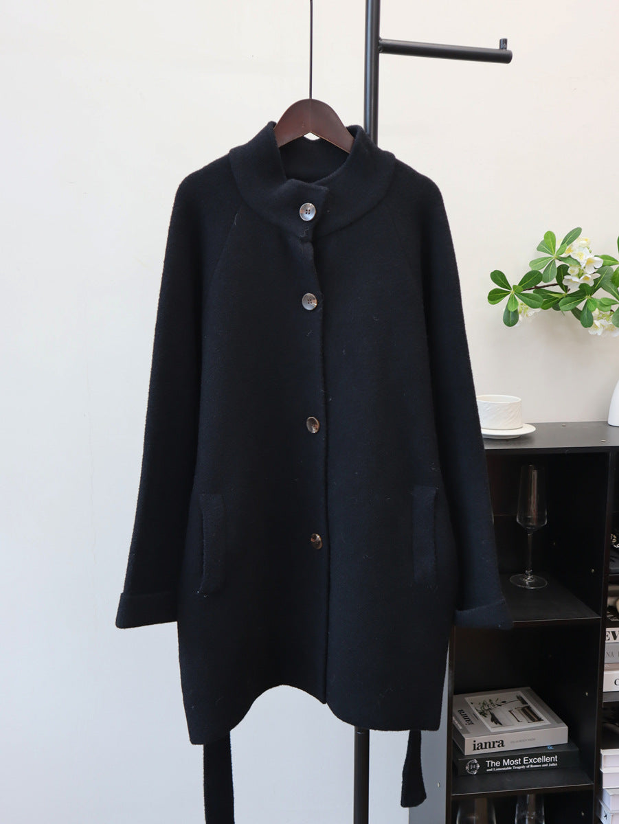Solid color long sleeved sweater