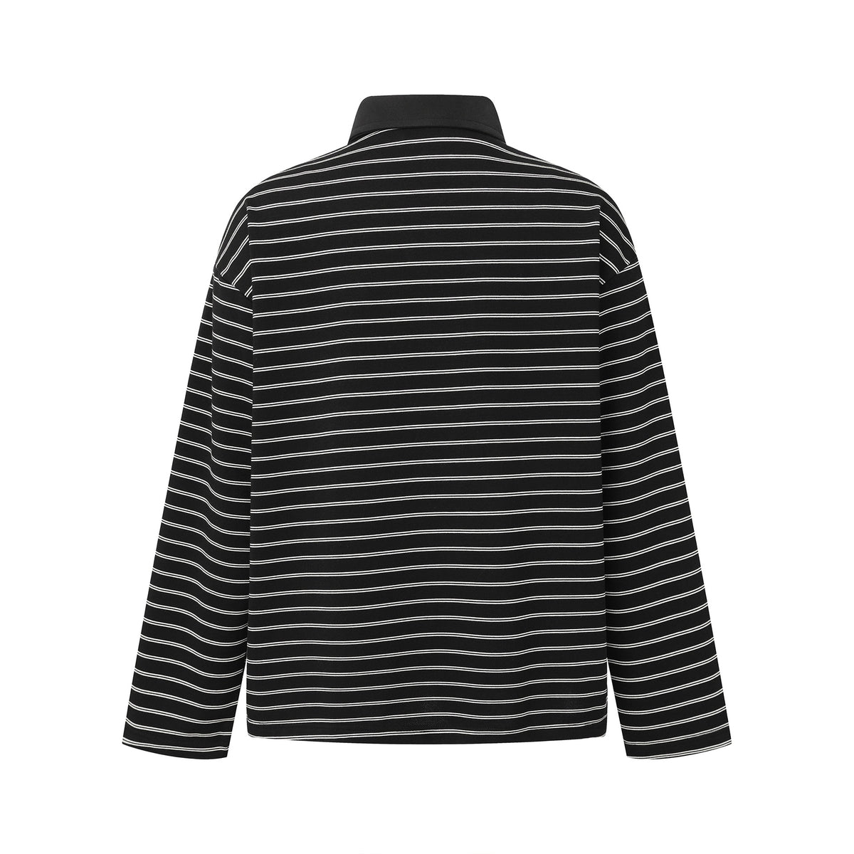 Striped Hoodie Men's Turn-down Collar Jacket Casual Couple Top