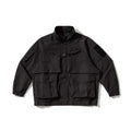 Outdoor functional windproof stand-up collar multi-pocket work jacket for men