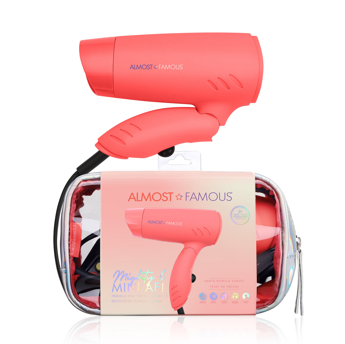 "Blown Voyage" 2-Piece Set - Orange/White Dryer and Selfie Light