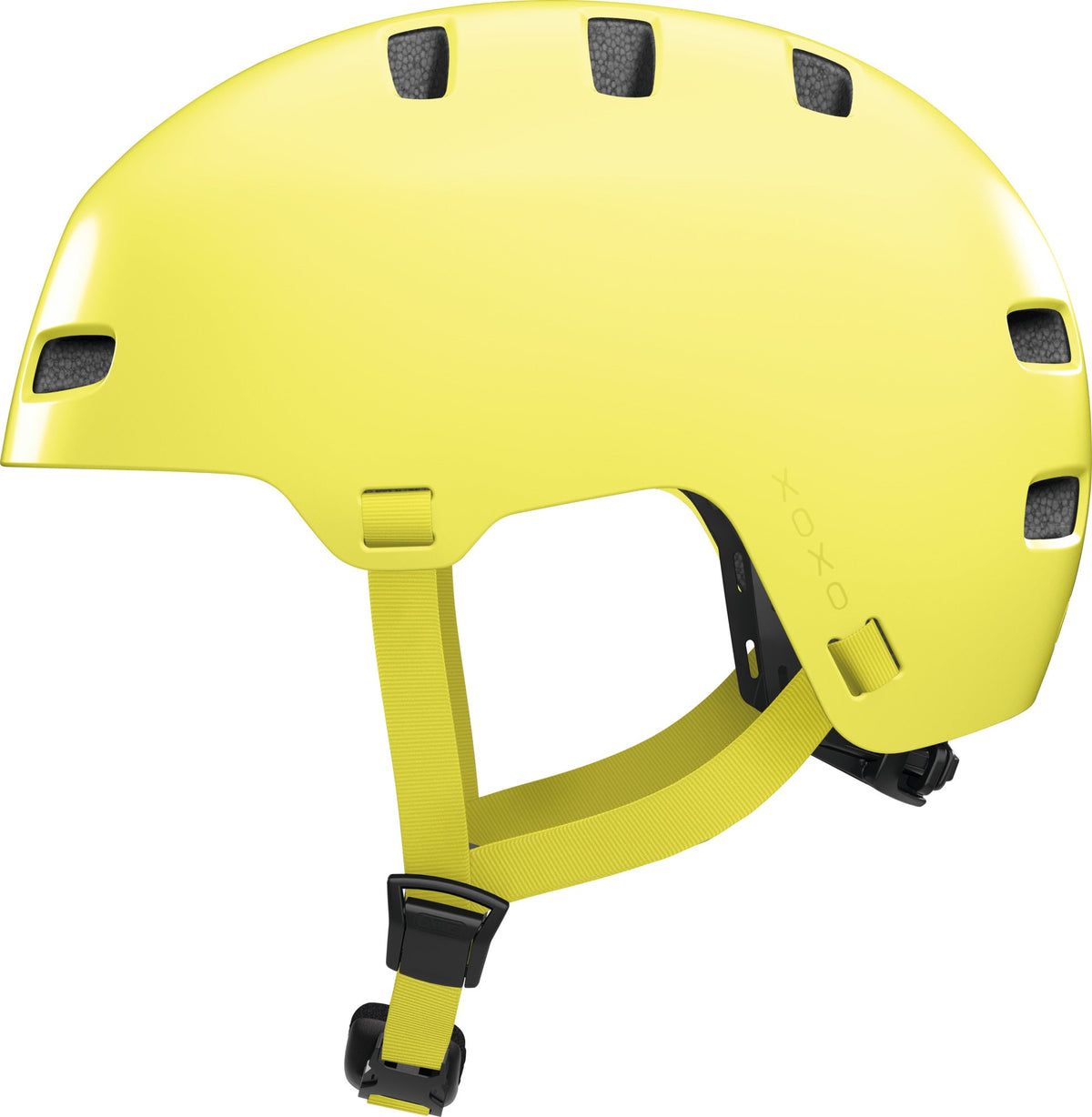Abus bicycle helmet xoxo mono yellow l - 57-61 cm - yellow - suitable for use on electric bicycles - city bicycles - 440 g