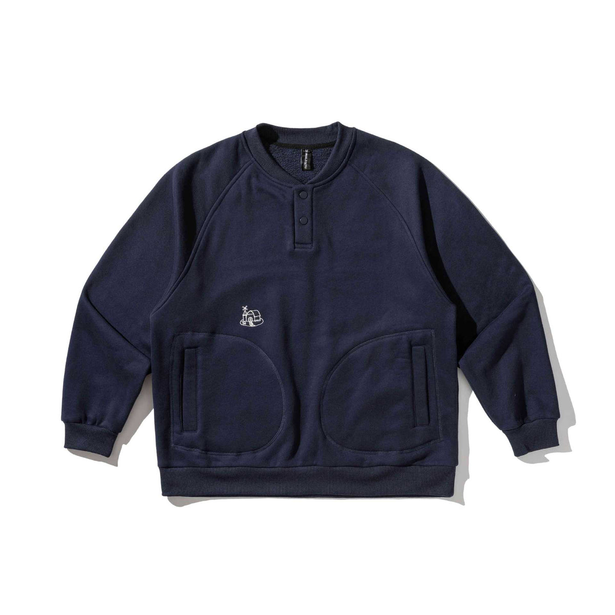 Fleece Lined Crewneck Hoodie with Letter Embroidery, Youth Trendy Pullover Sweatshirt
