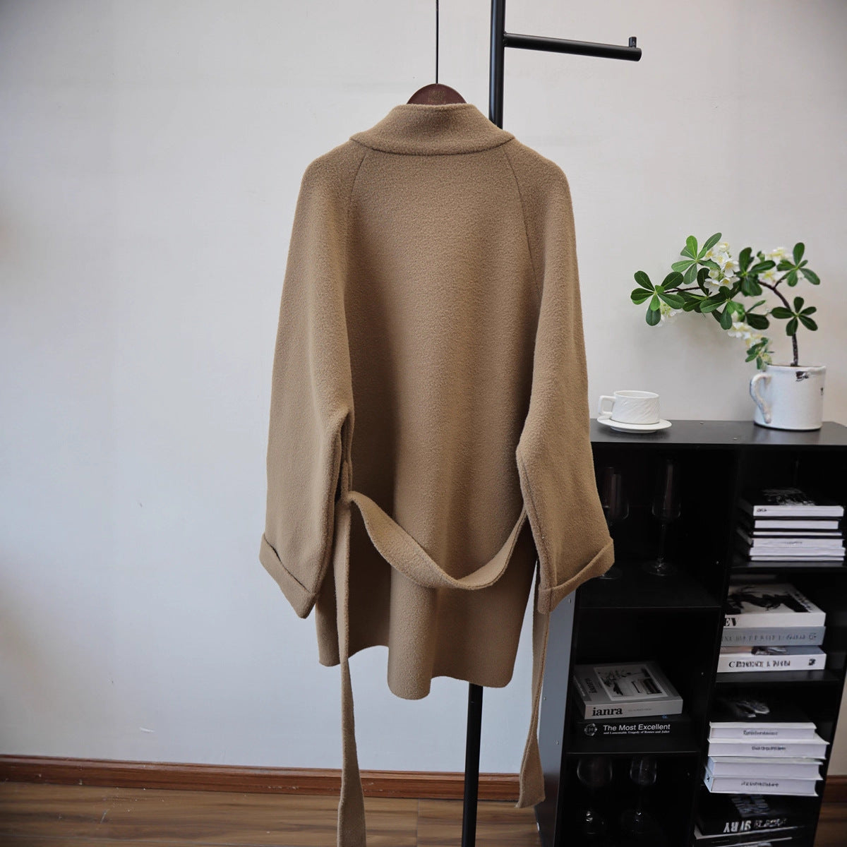 Solid color long sleeved sweater