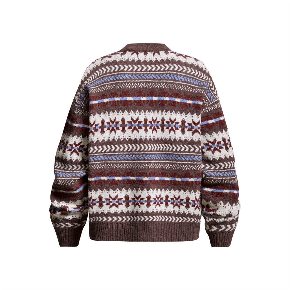 Striped round neck sweater
