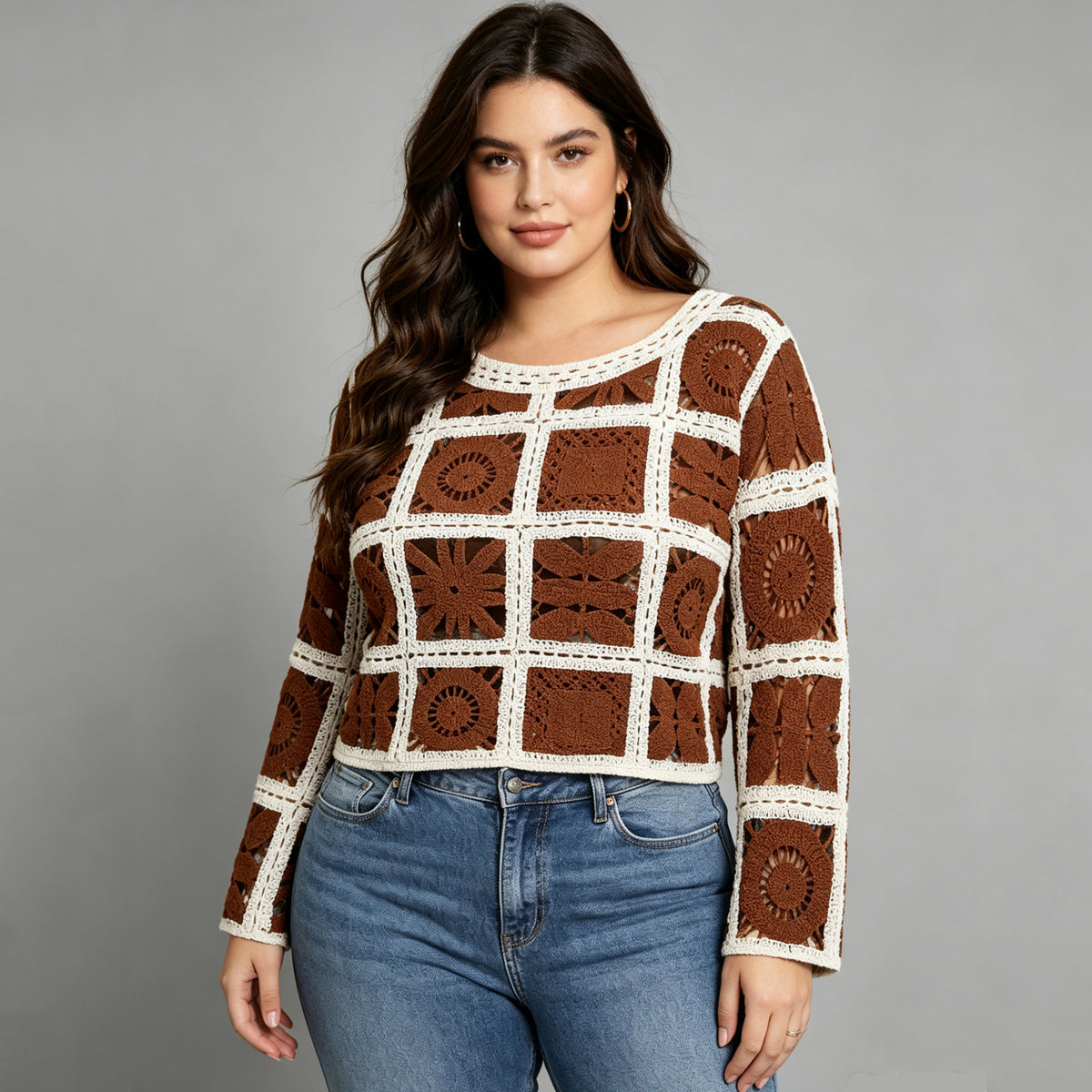 Checkered hollow top