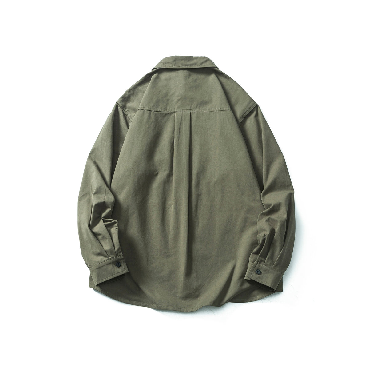 Minimalist Embroidered Workwear Long Sleeve Casual Loose Versatile Shirt
