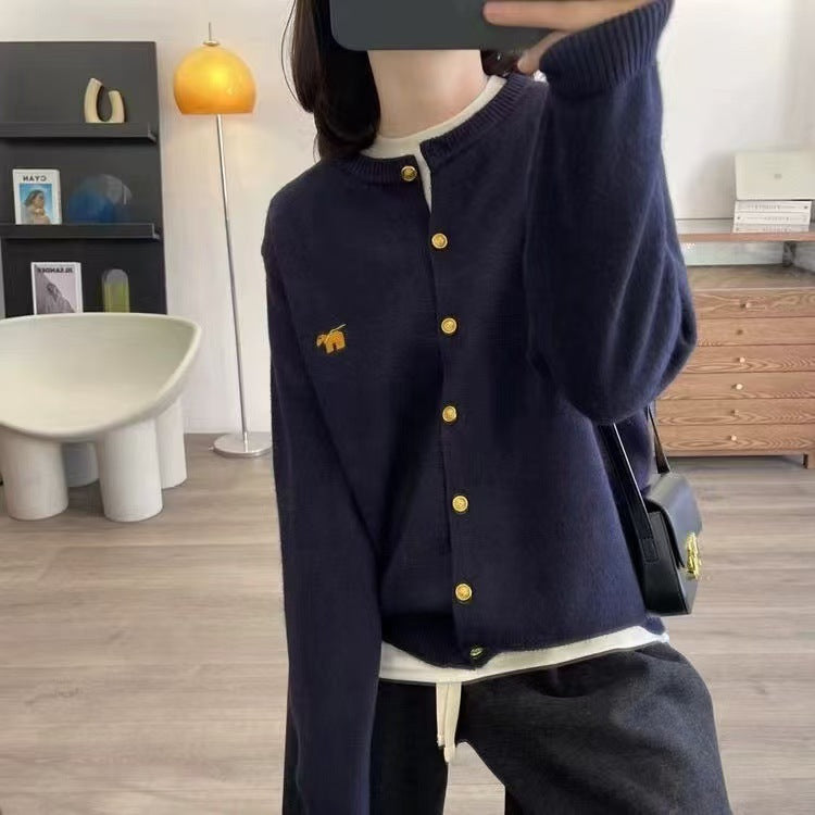 Casual soft and sticky cardigan sweater jacket