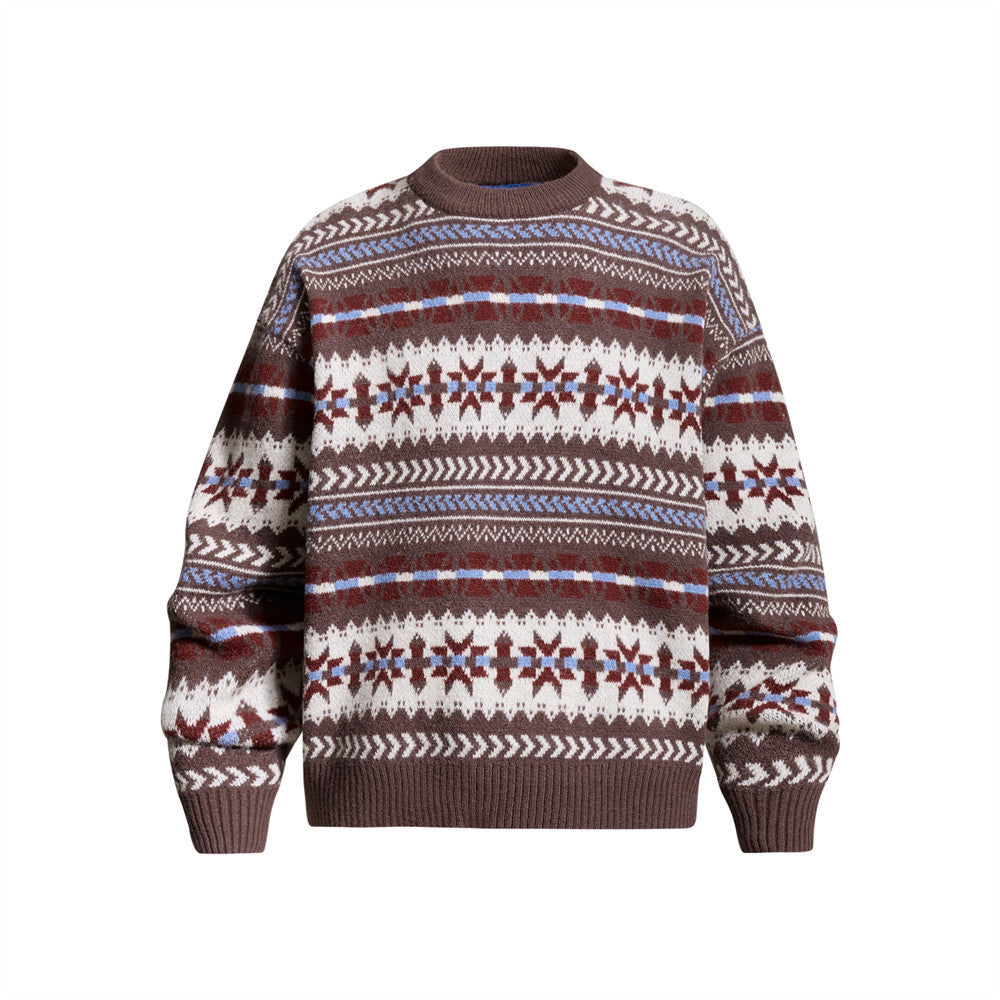 Striped round neck sweater