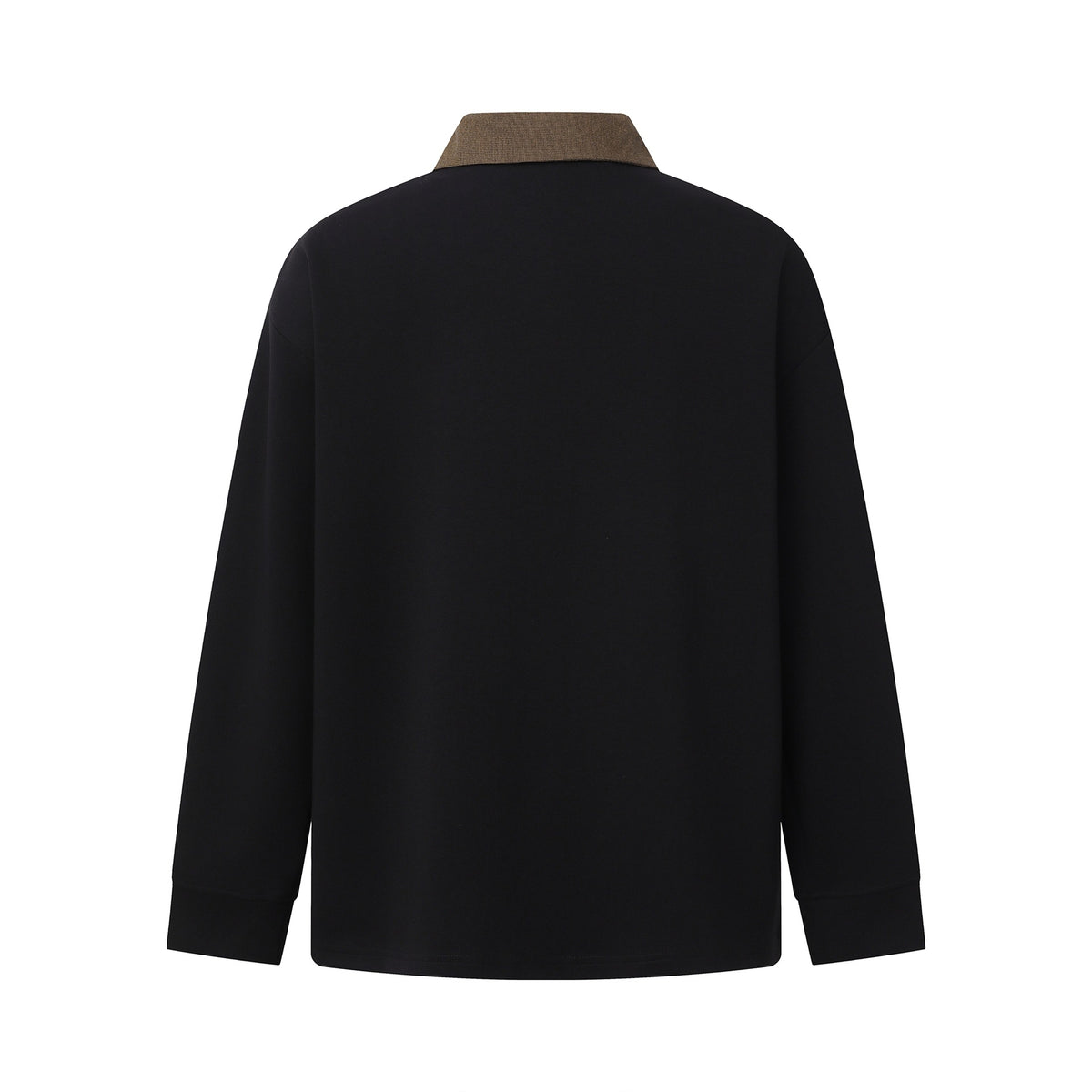 Color-block Turn-down Collar Hoodie Men's Vintage Streetwear Loose Casual Versatile Top