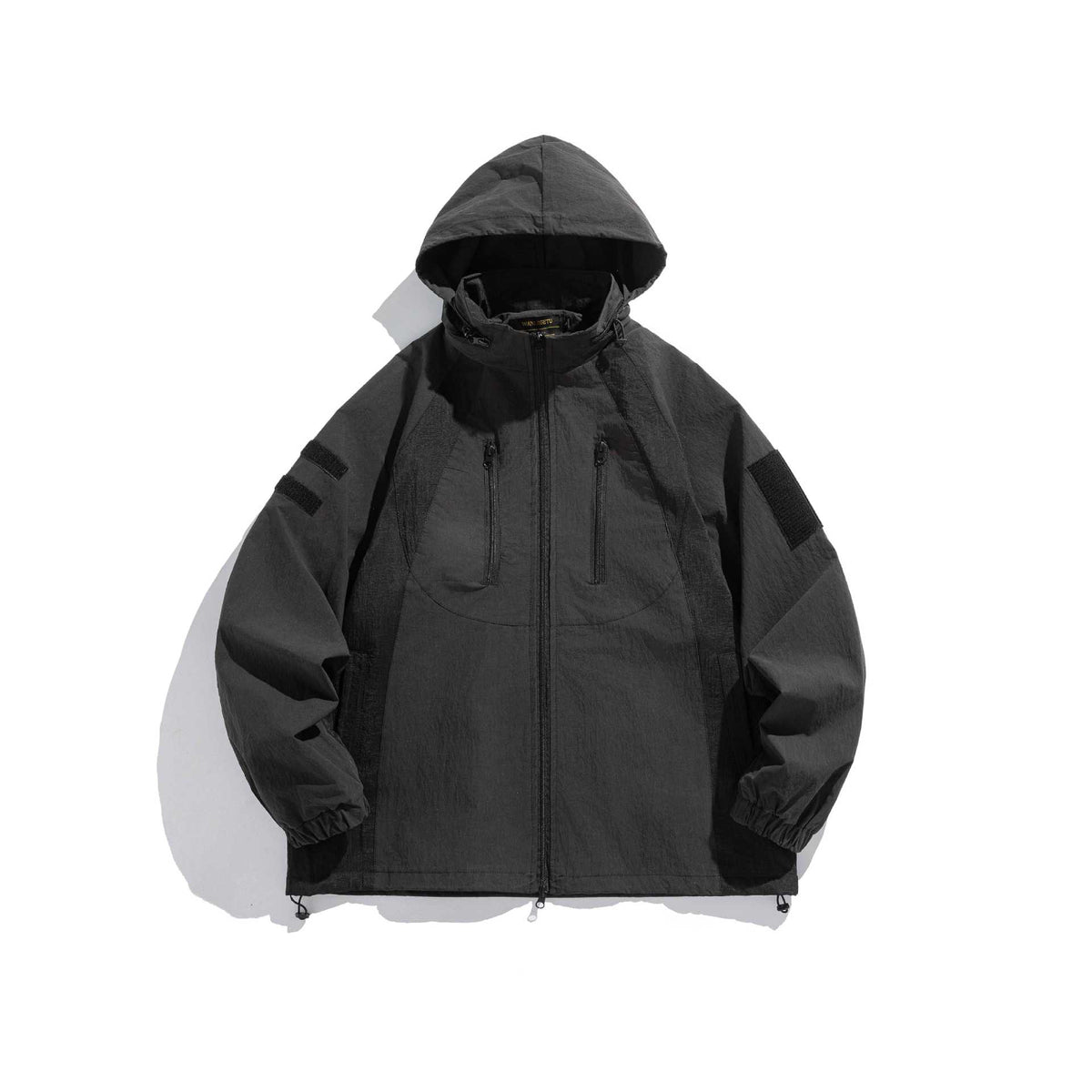Outdoor Functional Hooded Jacket for Men - Mountain Style Loose Casual Workwear Coat