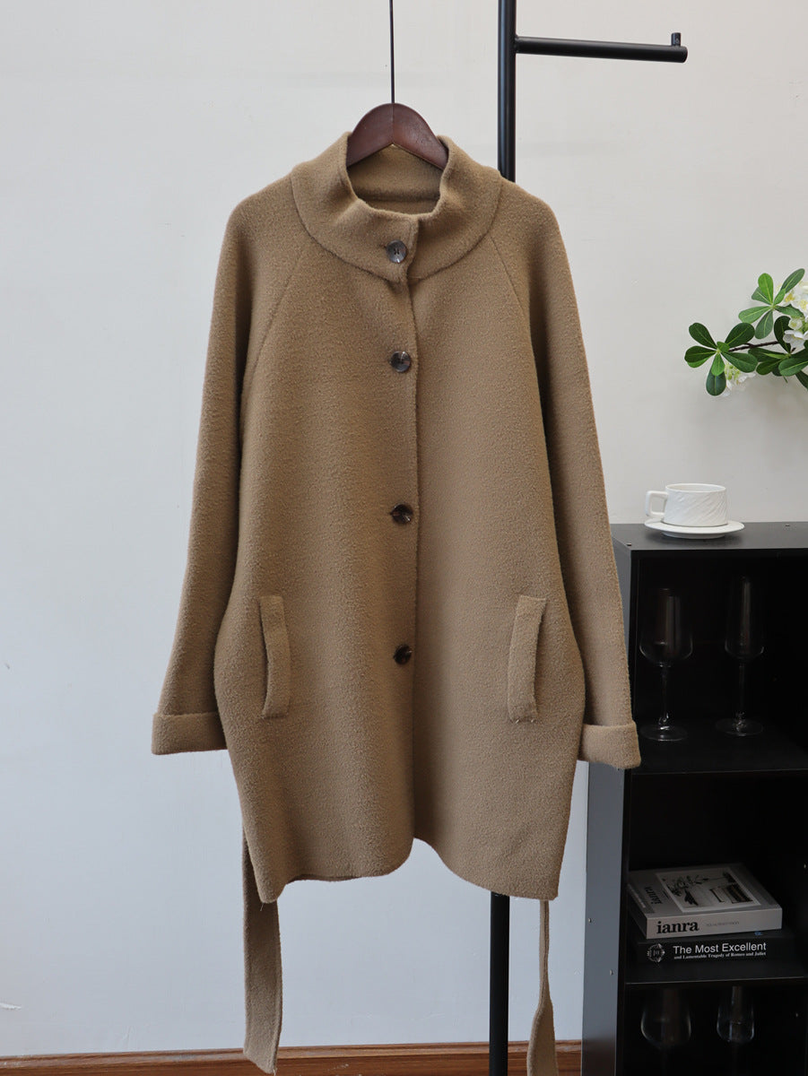 Solid color long sleeved sweater