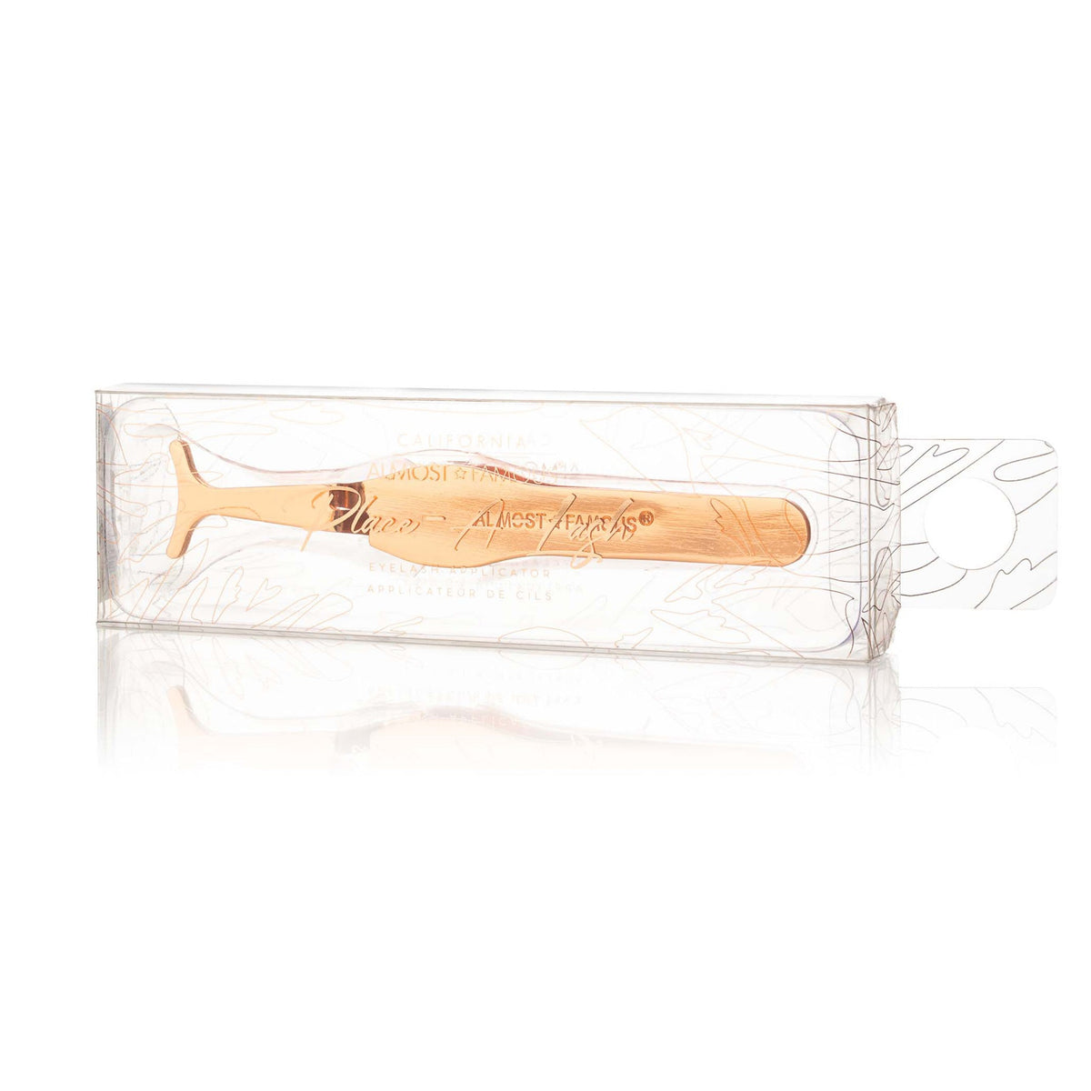 Magnetic Eyelash Applicator Tweezers - Rose Gold