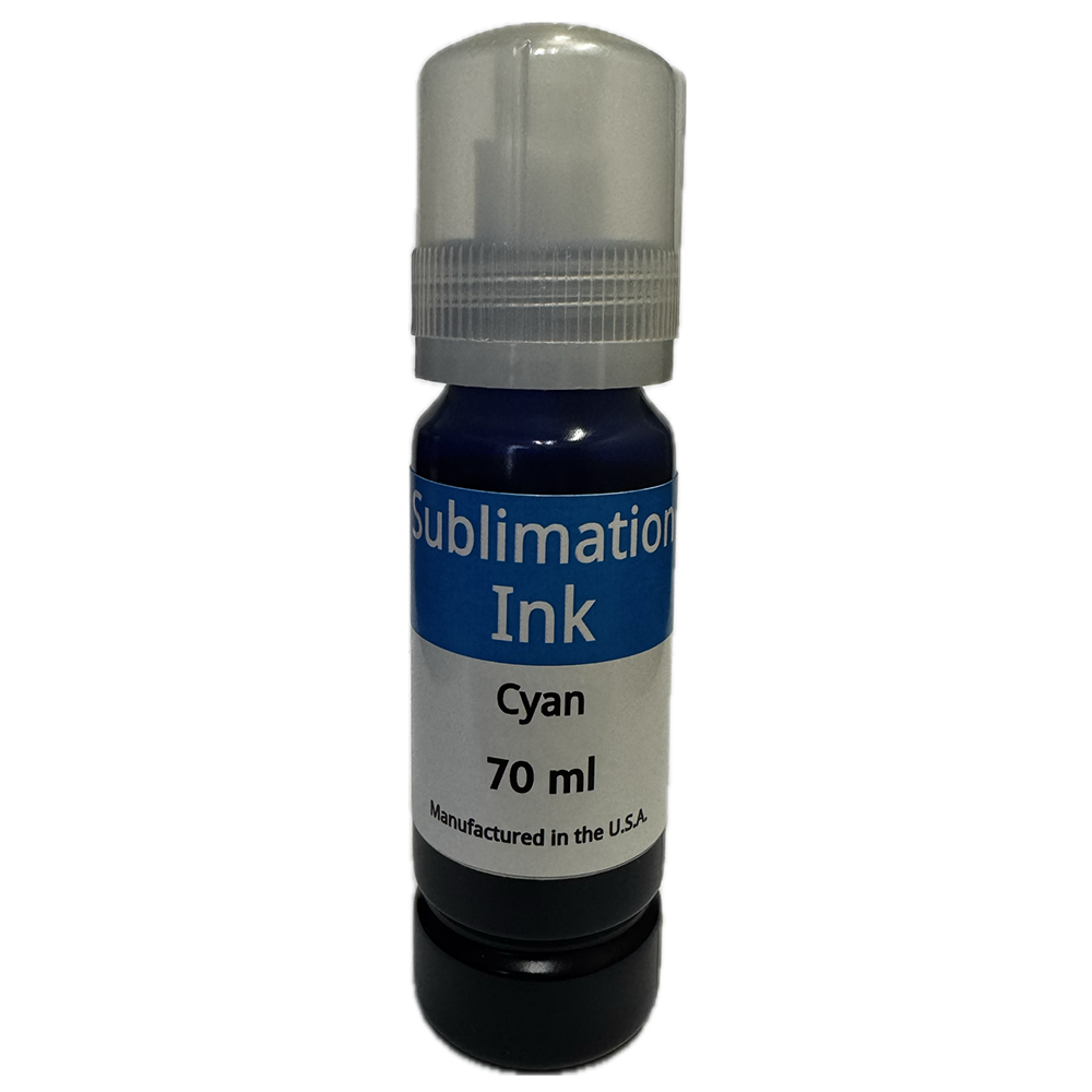 DoorStepInk Brand Replacement for Epson Sublimation Cyan Ink Bottle Made in the USA