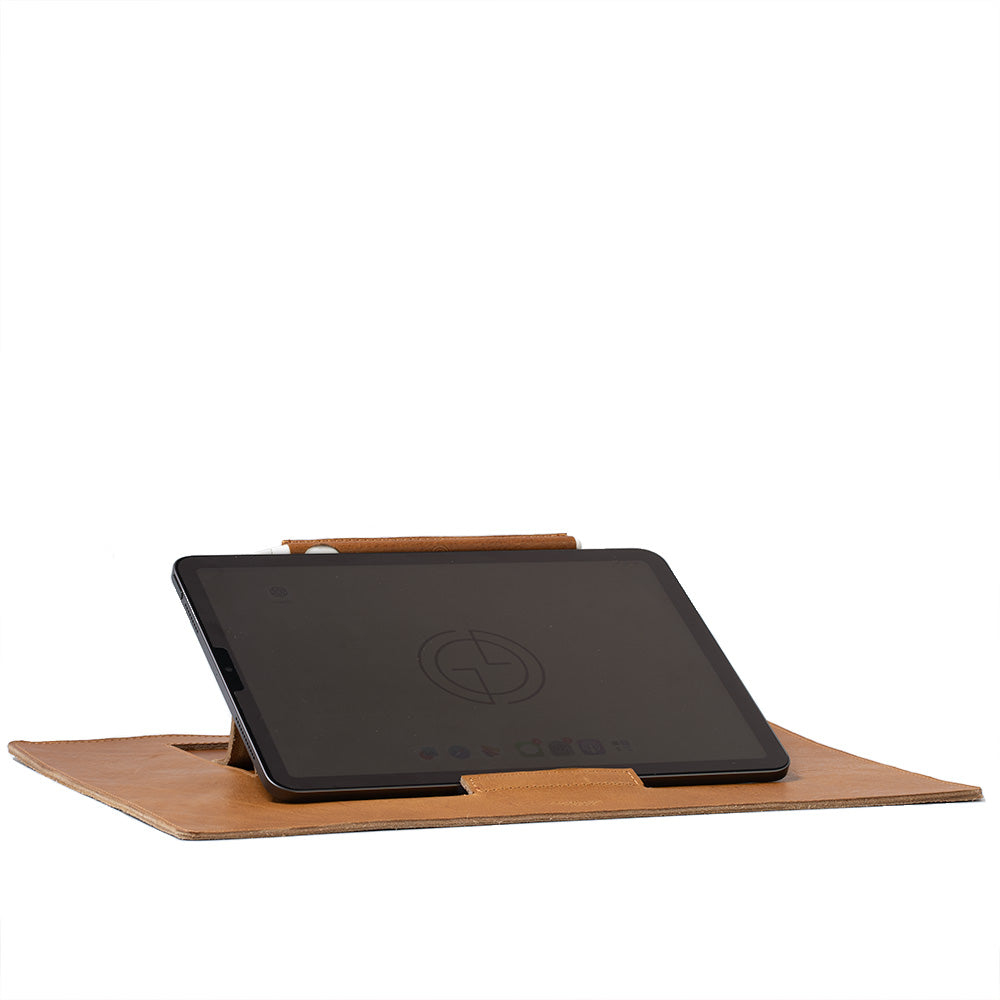 Full-Grain Leather Desktop Stand for iPad