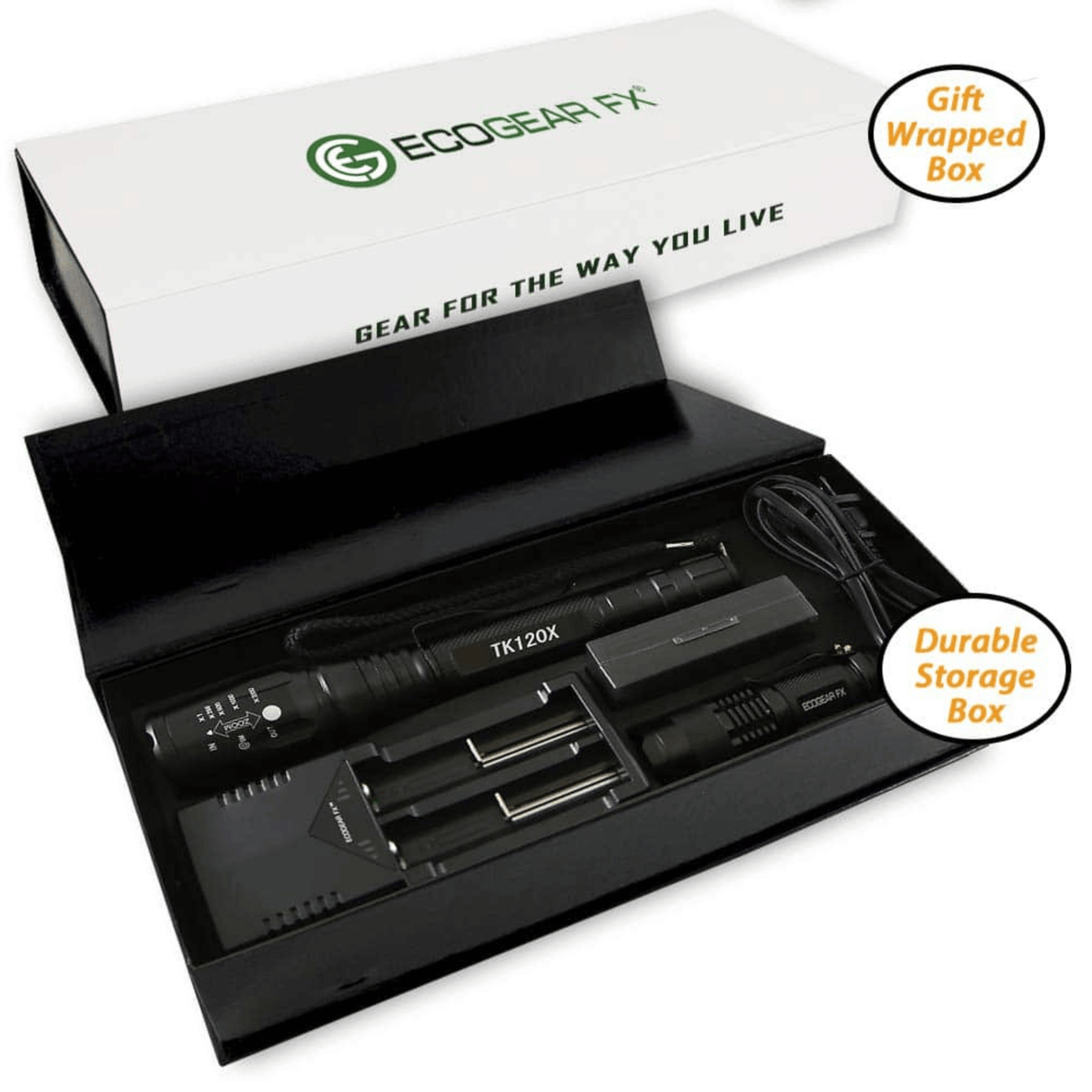 EcoGear FX TK120X LED Flashlight Kit